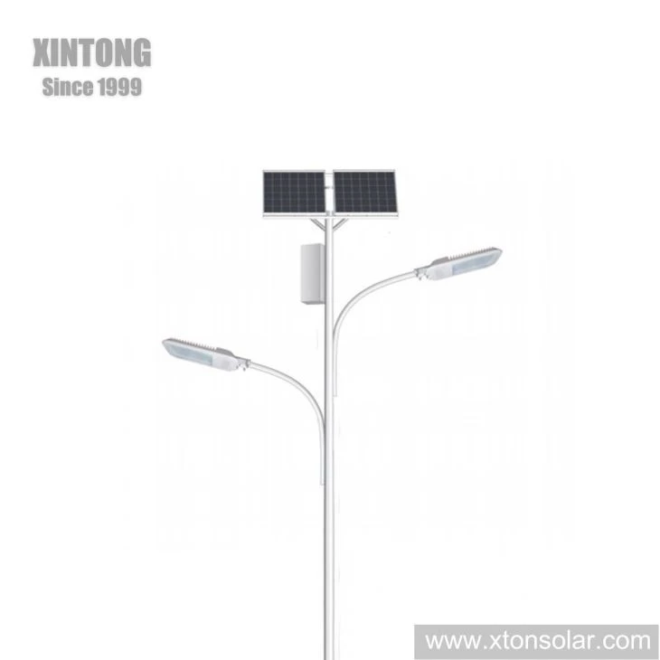 LED Chip Solar Street Lamp With 12m Galvanized Pole