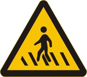 שלט משולש צהוב